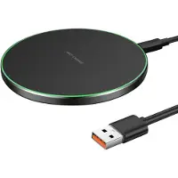 JGD -35W Chargeur à Induction sans Fil avec QC3.0 USB C, Chargeur sans Fil Compatible avec iPhone 16/15/14/13/12, Air Pods 4/3/2, Sam Sung GA-laxy