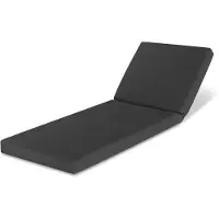 Beautissu Coussins pour chaise longue imperméables QD-RL, 190 x 60 cm, anthracite
