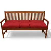 Beautissu Coussin de banc Flair BK, env. 120 x 50 x 10 cm, rouge