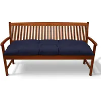 Beautissu Coussin de banc Flair BK, env. 120 x 50 x 10 cm, bleu foncé