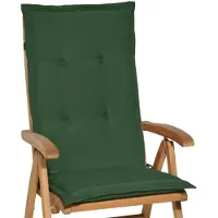 Beautissu Coussin de chaise de jardin Loft HL vert foncé, 120 x 50 x 6 cm