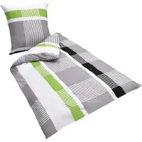 Beautissu Linge de lit 135x200 coton 2 pièces Linge de lit Dana, 80x80cm, 2 pièces.