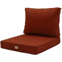 Deco Arts Coussins pour salon de jardin déhoussable 50x50cm Terracotta