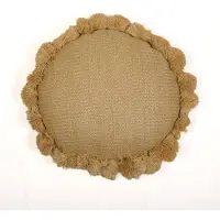 Deco Arts Coussin effet raphia - Forme soleil - 50x15cm