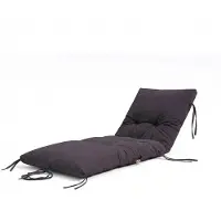 Deco Arts Coussin bain de soleil 185 x55cm Gris carbone