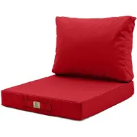 Deco Arts Coussins pour salon de jardin déhoussable 50x60cm Rouge