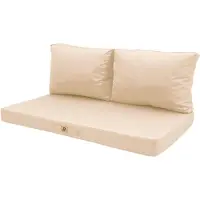 Deco Arts Coussins pour salon de jardin déhoussable 120x60cm - Beige