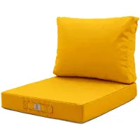 Deco Arts Coussins pour salon de jardin déhoussable 50x60cm Jaune