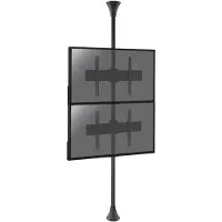 KIMEX Support sol-plafond pour 2 écrans TV 32'' - 75'' - Vesa 600x400 - Hauteur 240cm