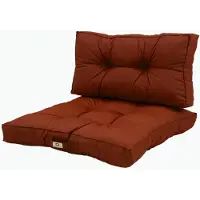 Deco Arts Coussin pour salon de jardin capitonné 60x60cm Terracotta