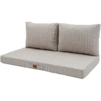 Deco Arts Coussins pour salon de jardin déhoussable 100x50cm - Beige Chiné
