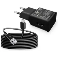 JGD -Chargeur USB C Charge Rapide pour Samsung Galaxy A15 A14 A13 A33 A34 A35 A55 A54 A53 A51 A50 A41 A40 A25 A23 A20 A20e S8 S9 S10 S20 FE, Note 10 9 8, USB Adaptateur Secteur avec 1,5m Type C Cable