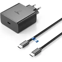 JGD -Super Chargeur Rapide USB C 45W, pour Samsung Galaxy S24 S23 S22 S21 S20 +/Ultra/Plus/FE W23 W24 Flip Note20/10/9/8/A73 A54 A53 A52 S10 S9 Z Fold5 Flip5 Fold4 Flip4 Tab S9 S8, avec Câble USB C 2M