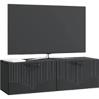 vidaXL Meuble TV mural Noir 98 x 31 x 30 cm Panneau de particules