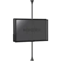 KIMEX Support sol-plafond pour 2 écrans TV back to back 32'' - 75'' - Vesa 600x400