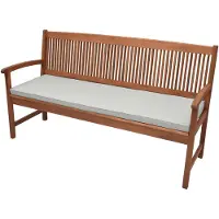 Beautissu Coussin de banc Base BK, 150 x 48 x 5 cm, gris clair