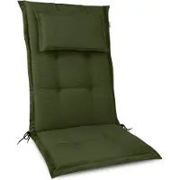 Beautissu Coussin d'appui haut Premium 120 x 50 x 7 cm, vert foncé