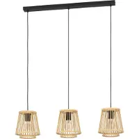 Eglo Hykeham, Noir, Bois, Bois, Acier, Bois, Intérieur, IP20, I