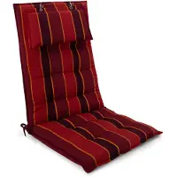 Beautissu Premium Coussin pour dossier haut Sun Sun-HL, 120 x 50 cm, rouge