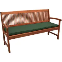 Beautissu Loft BK Coussin de banc Coussin d'assise, 120x48x5cm Vert foncé