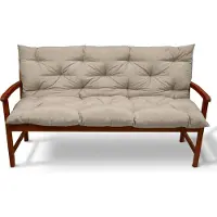 Beautissu Flair BR Coussins de banc Nature, 120x50x50cm