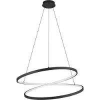 Eglo Ø Lumière suspendue LED de 70 cm Ruotale Noir