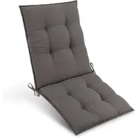 Beautissu Premium Housse pour chaise basse Sun-NL, 100 x 50 cm, taupe