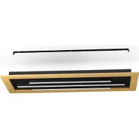 Eglo 900604 TIRRENARA LED plafonnier double 2x9,2W, 1x13,7W 780x305mm noir marron blanc couleur de lumière réglable dimmable