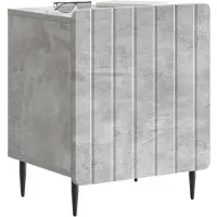 vidaXL Cabinet de chevet 2 pcs Gris béton 43 x 34,5 x 52 cm