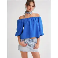 MixRay Chemisier bleu cobalt