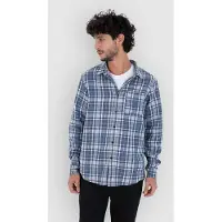 Hurley Axe Long Sleeve Shirt Bleu S Homme