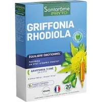 Santarome Bio Griffonia Rhodiola 3 Bourgeons Bio et Frais 200 ml Ampoule(S) Buvable(S)