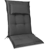 Beautissu Coussin d'appui haut Premium 120 x 50 x 7 cm, anthracite