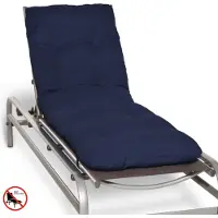 Beautissu Matelas pour chaise longue Deckchair Flair RL, 190x60x8 cm, marron foncé