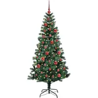 vidaXL Sapin de Noël artificiel pré-éclairé vert 150 cm