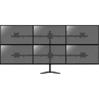 KIMEX Support de bureau pour 6 écrans moniteurs PC 17"- 32"