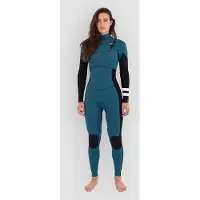 Hurley Plus 4/3 Mm Woman Long Sleeve Chest Zip Neoprene Suit Bleu 8 Femme