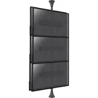KIMEX Support sol-plafond pour 6 écrans TV back to back 32'' - 75''