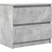 vidaXL Armoire TV gris béton 60x35x54 cm Bois composite
