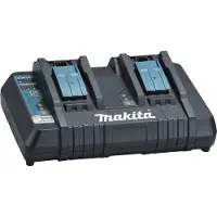 Makita DC18RD - Chargeur de batterie - 2 x chargement de batterie (USB) - pour LXT DCS553, DDF487, DGD800, DHS661, DHS782, DJN161, DJS161, DLS600, DPT353, DSS501, DST221 (DC18RD)