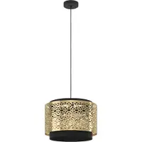 Eglo SANDBACH Lampe à suspendre Lampe à suspendre - H110 x Ø42 cm - noir, laiton - 1X40W excl. - IP20