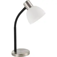 Eglo MACERE lampe de table éclairage de table - L22 x l12 x H34 cm - nickel mat - 1X25W excl - IP20
