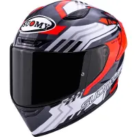 Sonstiges Casque Suomy Track-1 Framework, anthracite/blanc/rouge, L (59/60)