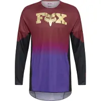 FOX Maillot de motocross 360 Drip, rouge foncé/noir, taille S