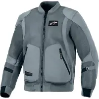 Alpinestars Veste de moto en textile Flight Air, gris/bleu, XL