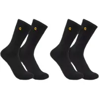 Carhartt Midweight Crew Chaussettes - Paquet de 2 Taille