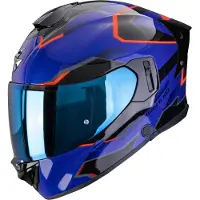 Scorpion EXO-530 Air Clip, casque intégral ,Bleu Foncé/Noir/Rouge ,M