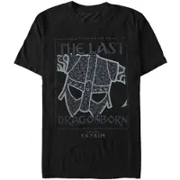 The Elder Scrolls - Last Dragonborn - T-Shirt - Noir - Xxl - 100% Coton,Jersey