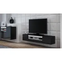 Cama Support TV VIVA 180 noir/noir brillant + blanc