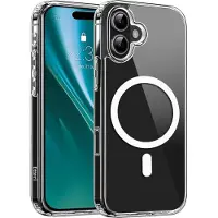 24hShop Hybrid Mag case for iPhone 16 Plus 6,7" (Apple iPhone 16 Plus), Coque pour téléphone portable, Transparent